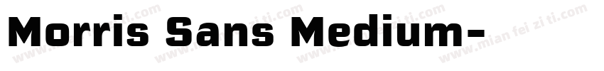 Morris Sans Medium字体转换